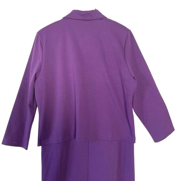 Drapers & Damons Womens Dress Suit Two Piece Sheath Blazer Purple Size PXL - Picture 4 of 12